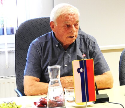 Župan Franc Čebulj na sprejemu uspešnih učencev